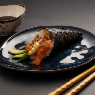 47.- Temaki Salmón Y Queso