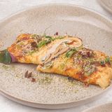 Омлет со спелым авокадо и творожным сыром (0,200 гр)