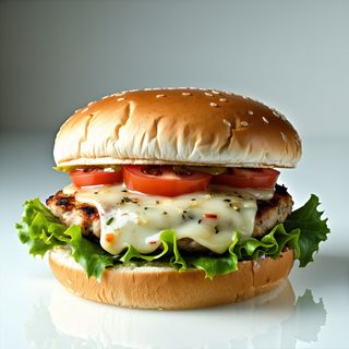 Hambúrguer de Frango com Queijo