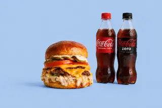 No.1 double burger + Coca Cola 0,5l