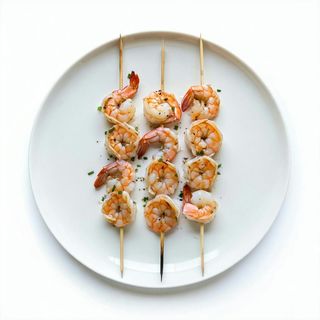 Spiedini di calamari e gamberi