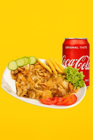 Порция Телешки Дюнер + Coca-Cola(330ml)