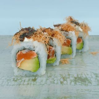 Salmón teriyaki roll