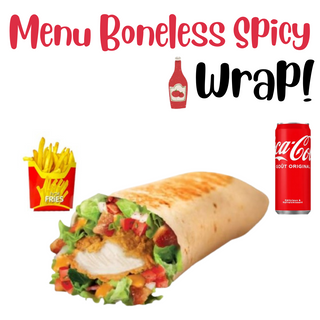 Menu Boneless Spicy Wrap