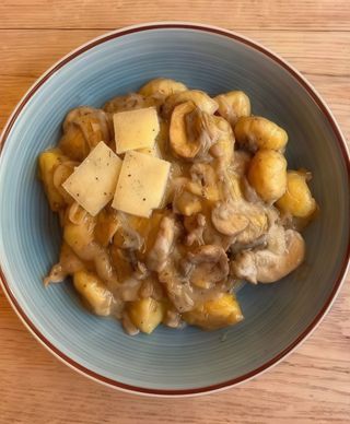 Gnocchetto de butifarra y porcini