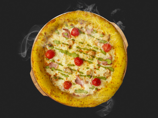 Соковита з м'ясом піца