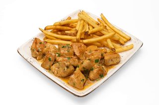 Пилешки хапки със сос алфредо (350г)