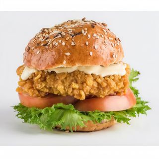 MENÚ INFANTIL Hamburguesa de pollo crujiente