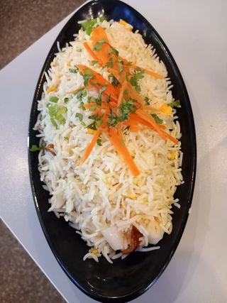 Arroz Basmati Con Huevo Frito