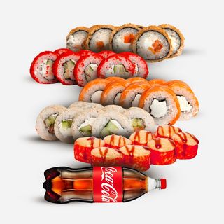 Сет 3 + Coca - Cola (40 шт.)