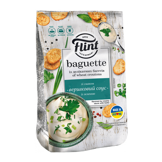 Сухарі Flint Багет Сметана Зелень 100г