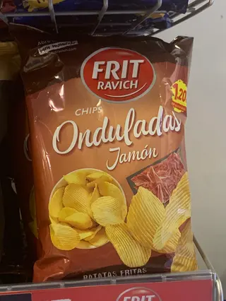 FR Onduladas Jamón 105g