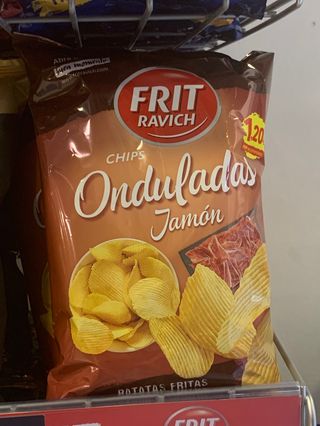 FR Onduladas Jamón 105g