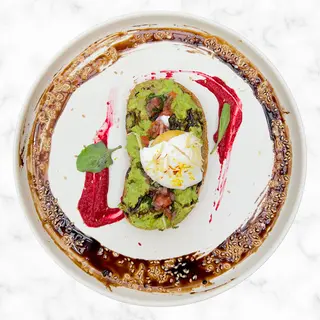 Toast Avocat Tomate Balsamique