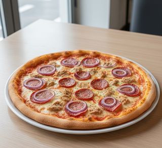 Pizza Famíliar de Atum e Salami