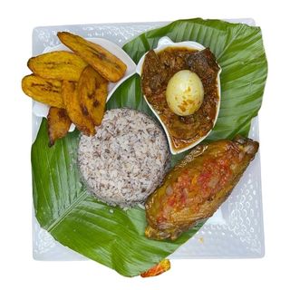 Ofada solo + chicken