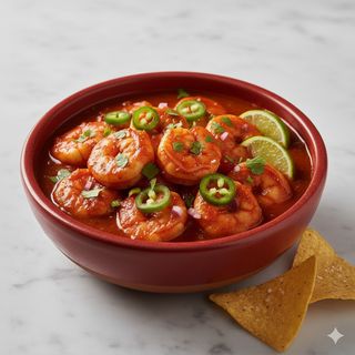 Botana De Camarones A La Diabla