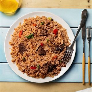 Beef Fry With Rice/ Pilau