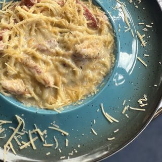 Паста з куркою і грибами (250r)