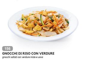 156. Gnocchi di riso con verdure