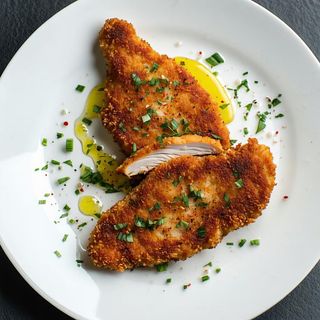 Cotoletta di pollo alla palermitana senza uovo e burro