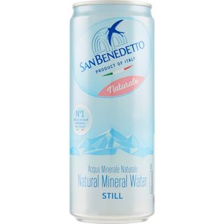 Acqua San Benedetto naturale in lattina 33 cl