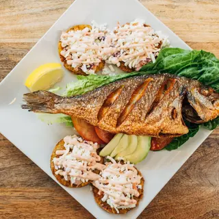 Pescado "como en la playa"