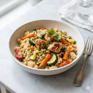 Cuscús De Pollo Y Verduras