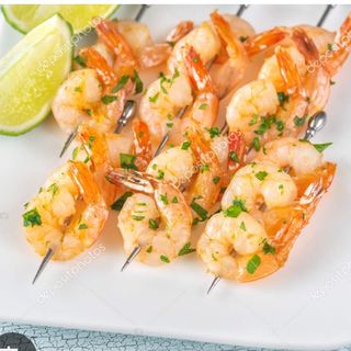 Spiedini di gamberetti 