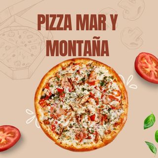 Pizza mar y montaña (28 cm.)