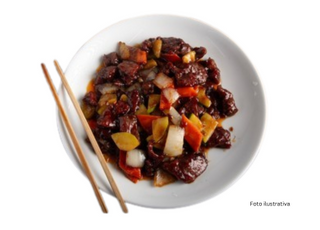 ternera con salsa de ostras