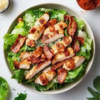 INSALATA CAESAR CON POLLO E PANCETTA