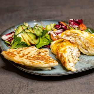 Omleta cu piept de pui