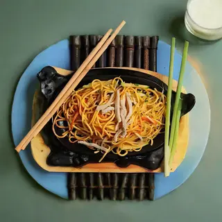 Spaghetti alla piastra