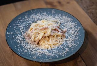 სპაგეტი პროშუტო/Spaghetti with prosciutto