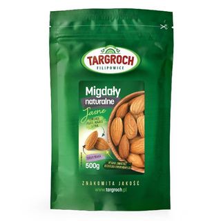 Migdały naturalne jasne 500g Targroch