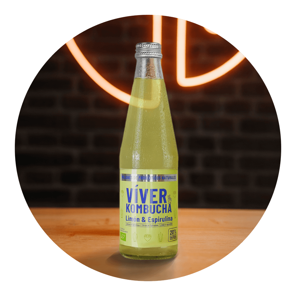 Kombucha de Limón & Espirulina