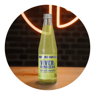 Kombucha de Limón & Espirulina