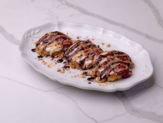 Вівсяні оладки з ванільною сметаною