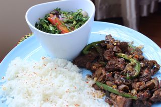 Matumbo Dry Fry And Plain Rice