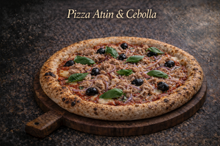 Pizza Atún & Cebolla (Estilo Mediterráneo)