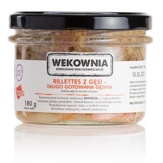 Rillettes z gęsi - długo gotowana gęsina 180ml