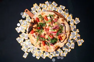 Focaccia z szynką parmeńską