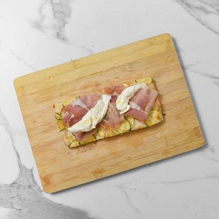 Zucchine, prosciutto crudo e mozzarella di bufala - 4 tranci