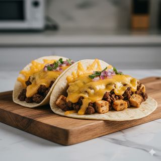Tacos gratinados sin bebida