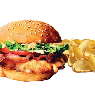 Fried chicken burger