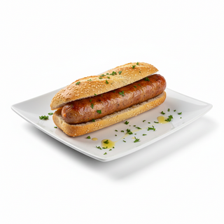 Bocadillo de salchicha del país