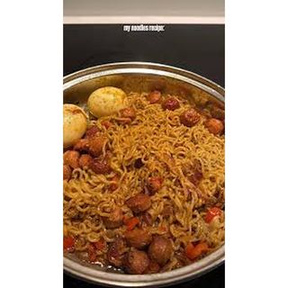 Indomie, Egg and Sausage