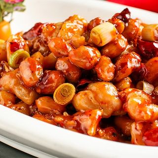 pollo con salsa picante