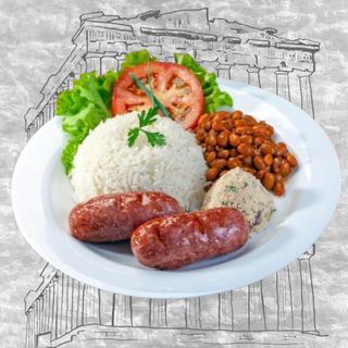 Bitoque de salsicha + Bebida